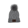 Women's Pom Pom Chicago Beanie - GREY