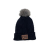 Women's Pom Pom Chicago Beanie - NAVY