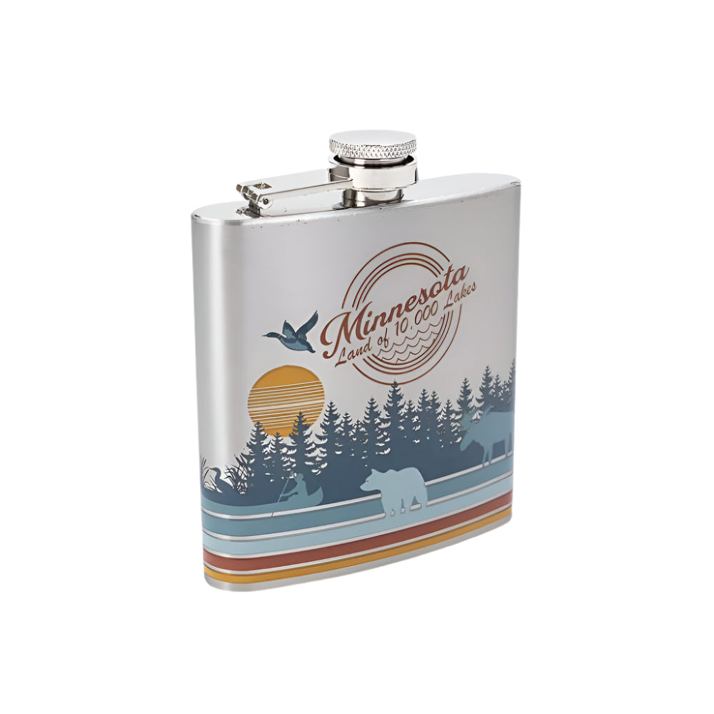 Minnesota Bottom Line Flask - Love From USA