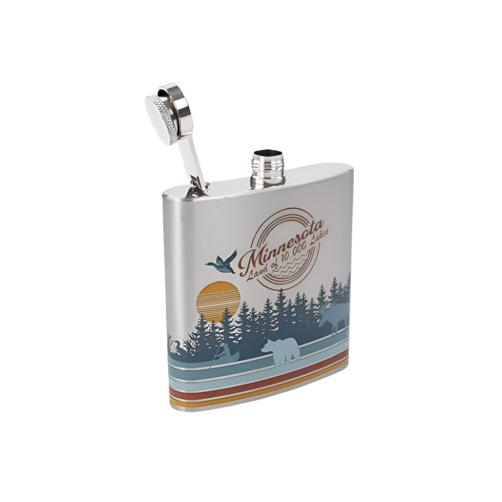 Minnesota Bottom Line Flask - Love From USA