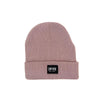 Chicago Square Patch Beanie - DUSTY ROSE