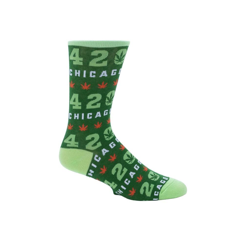 Chicago 420 Leaf Repeat Socks - Love From USA