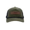 Up North Rope Hat - OLIVE/NAVY