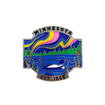 Minnesota Loon Stand Glass Magnet - Love From USA