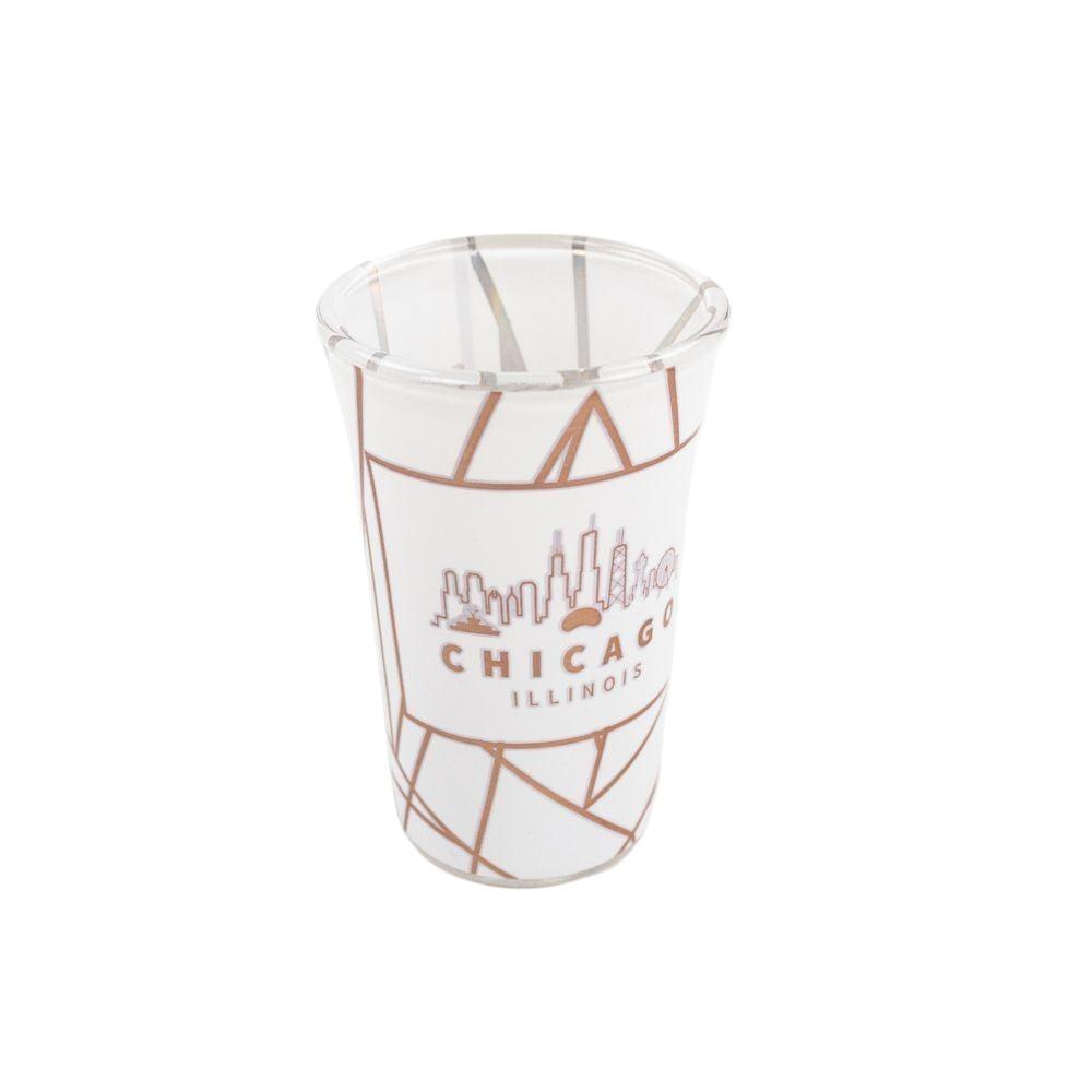 Chicago Rose Gold Skyline Shot Glass - Love From USA