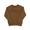 Chicago Laminated Script Sweatshirt - GOLDEN PECAN