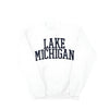 Collegiate Lake Michigan Sweatshirt - WHITE