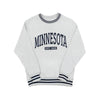 Minnesota Collegiate Striped Sweatshirt - GREY/NAVY