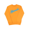 Minnesota Bright Script Font Sweatshirt - TANGERINE