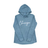 Chicago Bamboo Hooded Coverup - Slate Blue