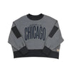 Property of Chicago Cropped Sweatshirt - Dark Heather