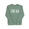 Chicago Herringbone Sweatshirt - GREEN BASIL