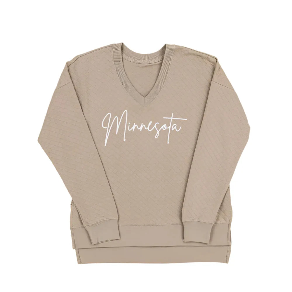 Minnesota Quilted V-Neck