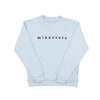 Women's Minnesota Small Letters Sweatshirt - ROBIN BLUE