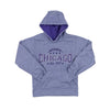 Youth Authentic Chicago Est 1837 Hooded Sweatshirt - PURPLE