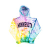 Kids Minnesota Tie Dye Hoodie - PASTEL TIE DYE