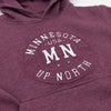 Youth MN Up North Hoodie - MAROON