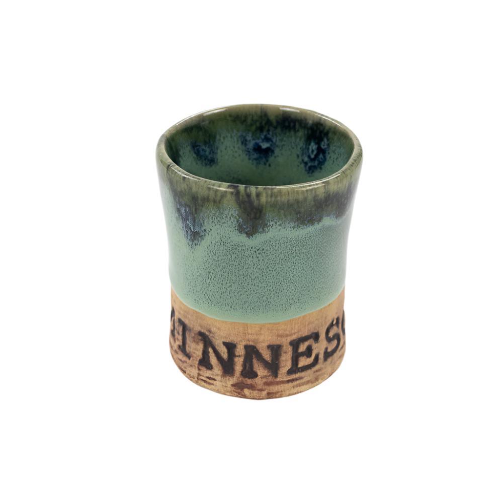 Minnesota Green Pottery Shot Glass - Love From USA