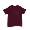 Chicago Arched Outline T-Shirt - MAROON