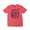 Chicago Attractions T-Shirt - HTHR RED