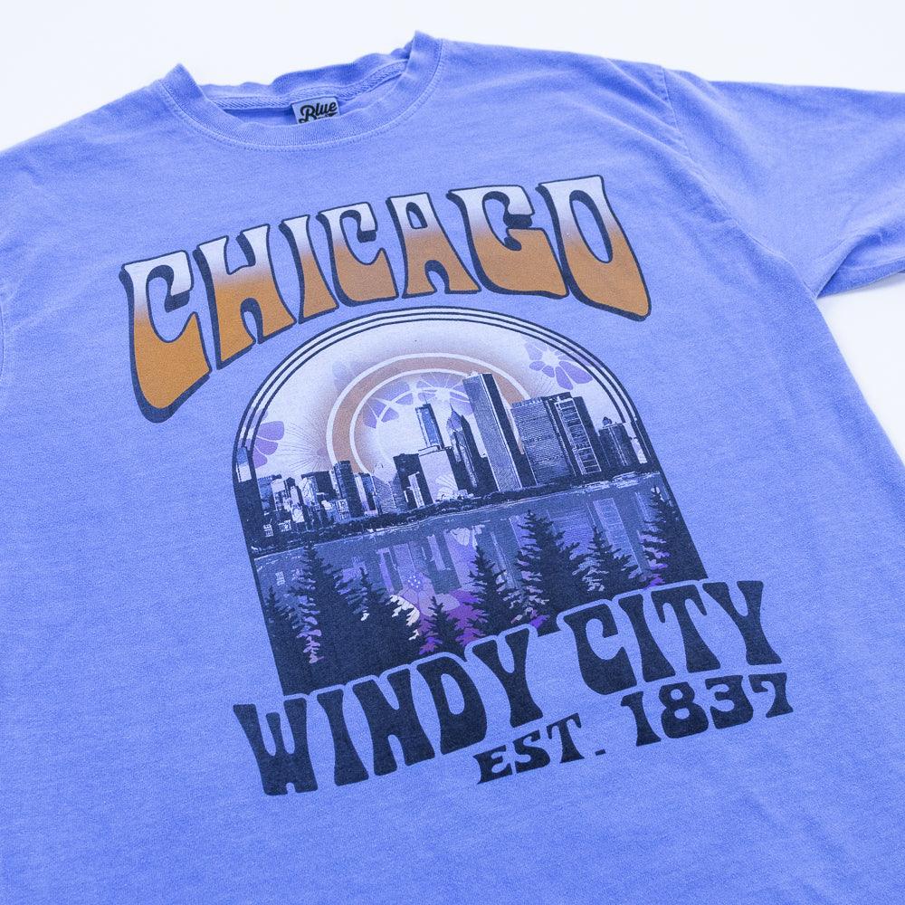 Chicago Retro Cityscape Tee - Love From USA
