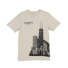 Chicago City Wrap Around T-Shirt - SAND