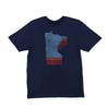 Minnesota Big Stacker T-Shirt - NAVY