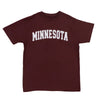 Minnesota Embroidered T- Shirt - MAROON
