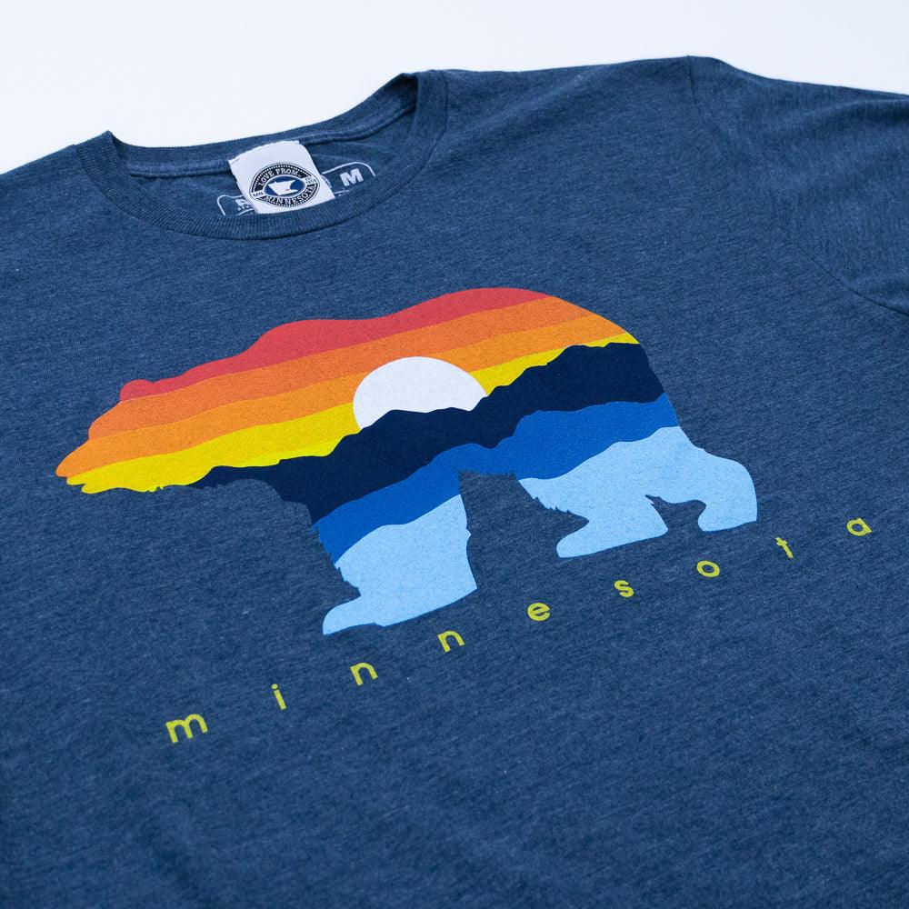 Minnesota Wander Bear and Sunset Tee - Love From USA