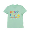 The Peace Love & Sunshine T-Shirt - MINT