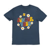 Minnesota Floral Summer Vibes T-Shirt - STEEL BLUE