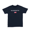 Minnesota Flag Emblem T-Shirt - NAVY