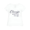 Chicago Windy City V-Neck T-Shirt - White