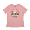 Chicago Skyline Sunset T-Shirt - HTHR SUNSET
