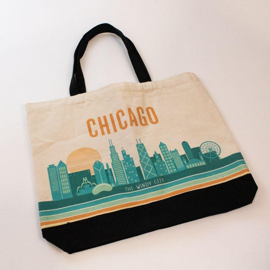 Chicago Bottom Line Tote Bag - Love From USA