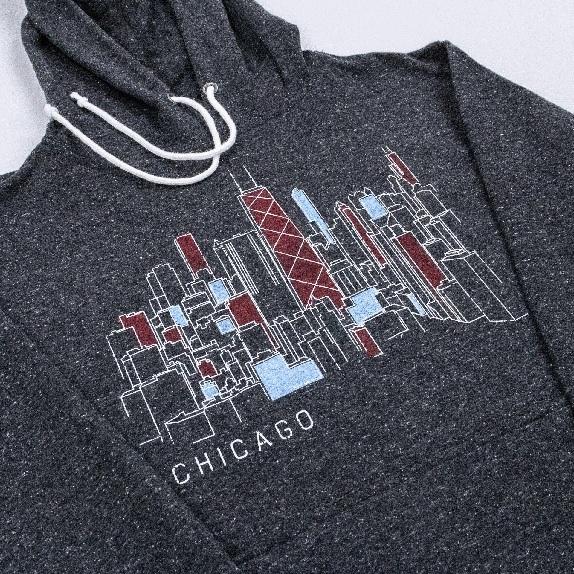 Chicago Configured Skyline Hoodie - Love From USA