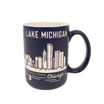 Chicago Etched Blue Mug - Love From USA