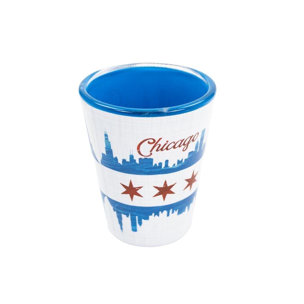 Chicago Flag Shot Glass - Love From USA