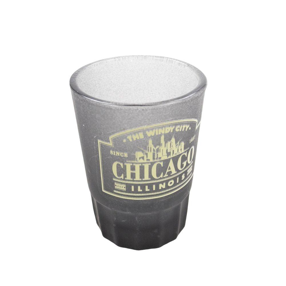 Chicago Frosted Apothecary Shot Glass (3oz) - Love From USA