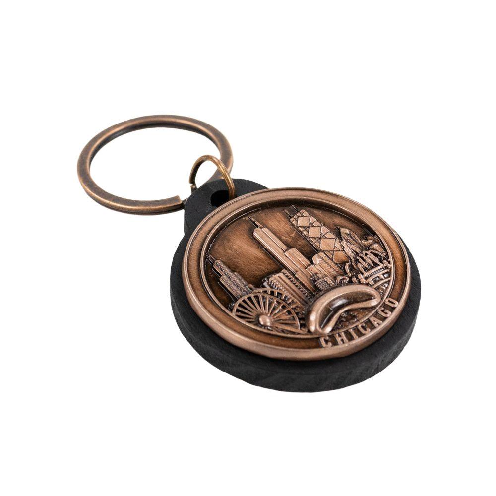 Chicago Medallion Keychain - Love From USA