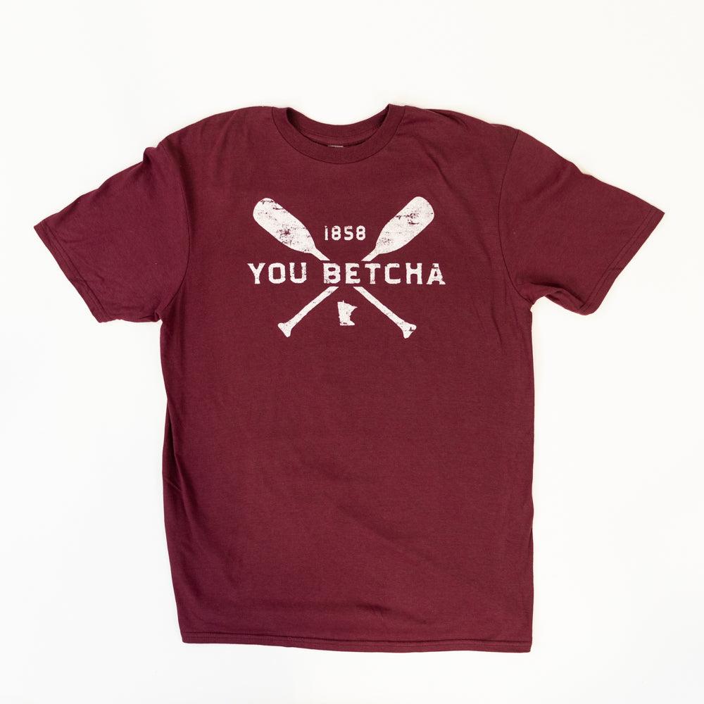 Cross Oars You Betcha T-Shirt - Love From USA