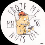 Froze My Nuts Off Sticker - Love From USA