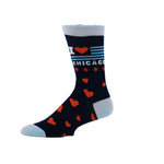 I Heart Chicago Socks - Love From USA