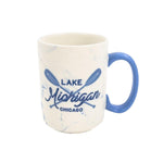Lake Michigan Blue Marble Swirl Mug - Love From USA