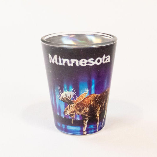 Minnesota Aurora Moose Shot Glass - Love From USA