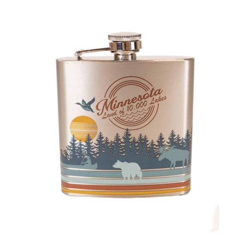 Minnesota Bottom Line Flask - Love From USA