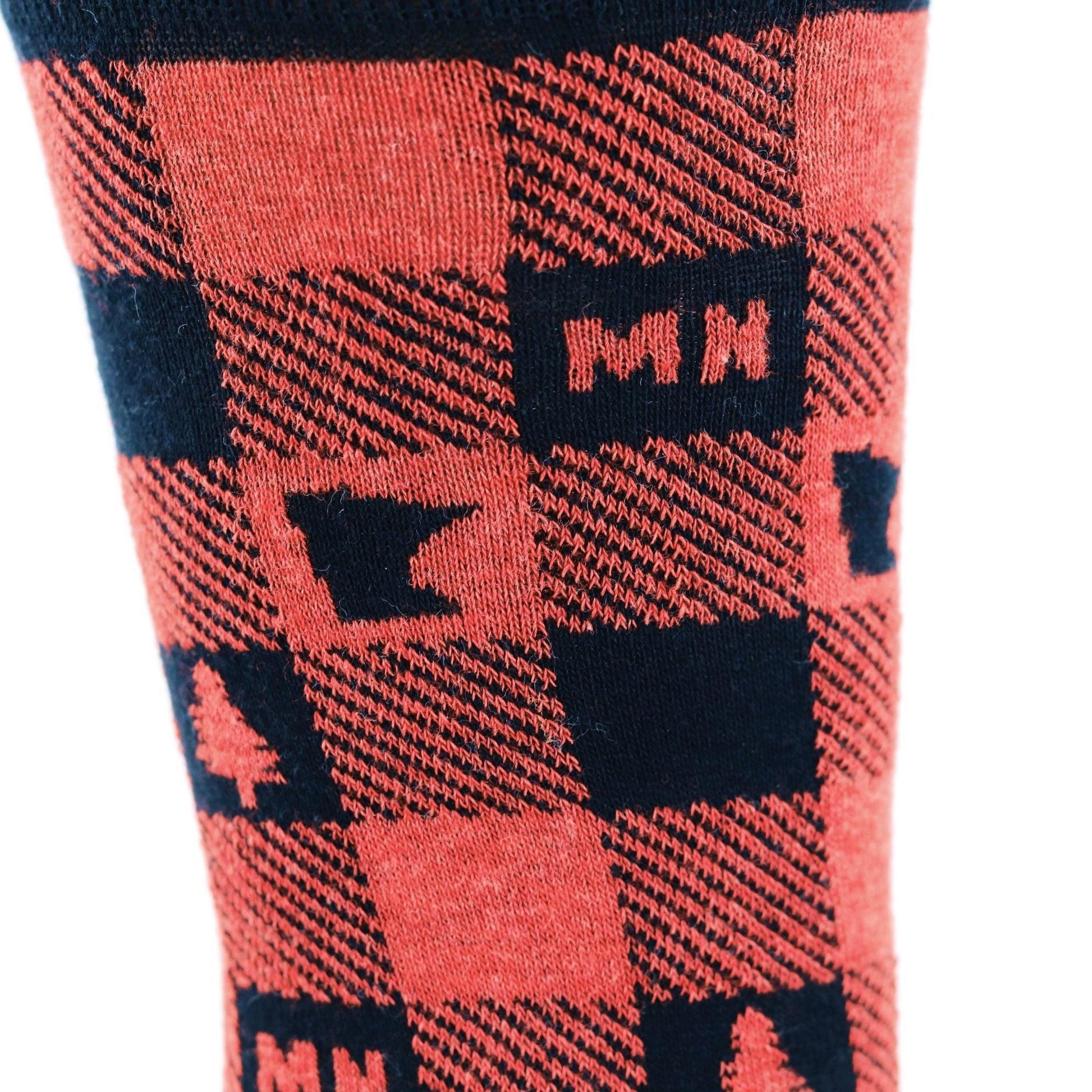 Minnesota Buffalo Plaid Socks - Love From USA
