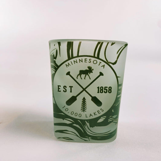 Minnesota Established Marble Green Shot Glass - Love From USA