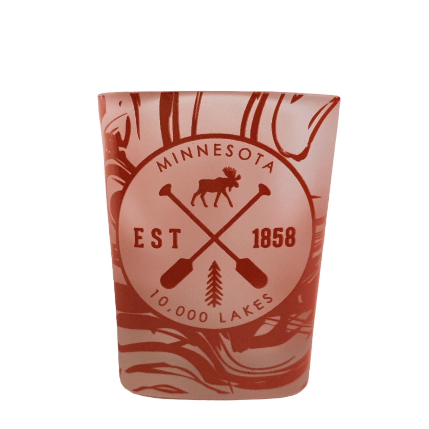 Minnesota Established Marble Red Shot Glass - Love From USA