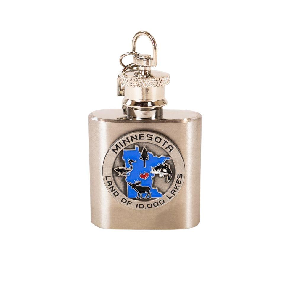 Minnesota Flask Keychain - Love From USA